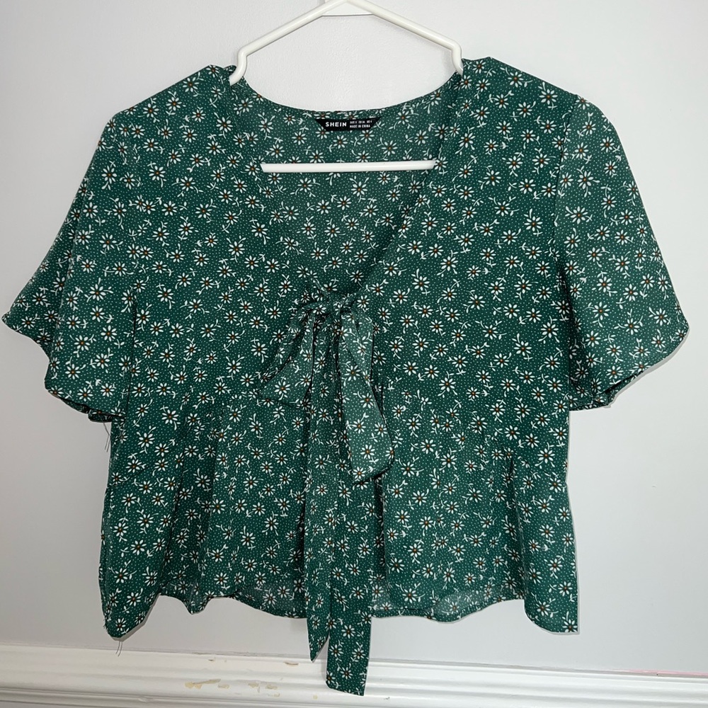 Green Floral Shirt